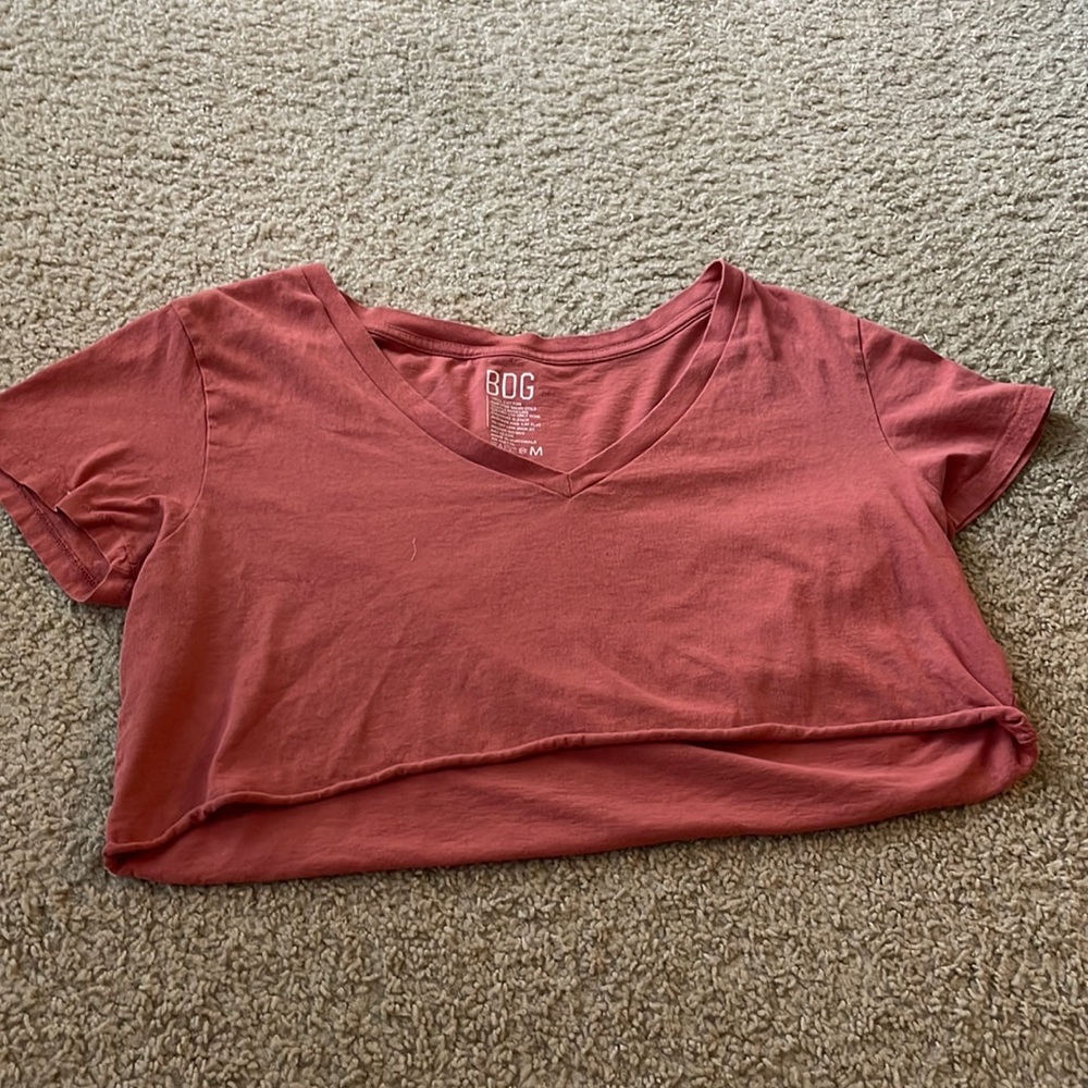 Urban Outfitters Cropped Pink Tee